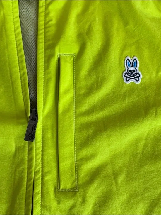 Psycho Bunny Lime Green Lightweight Zip Jacket - medium - Picture 6 of 16